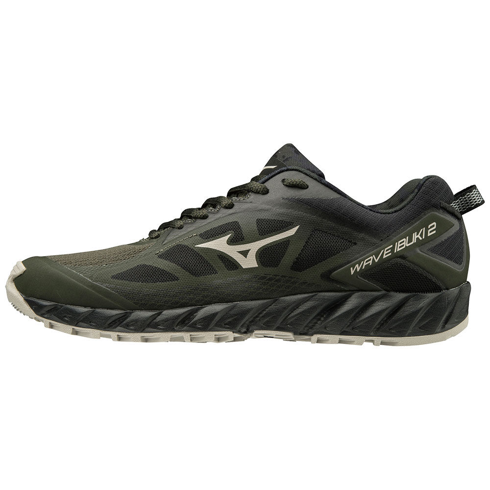 Panske Trail Bežecká Obuv Mizuno WAVE IBUKI 2 Tmavo Zelene/Čierne Vypredaj UJWT83294